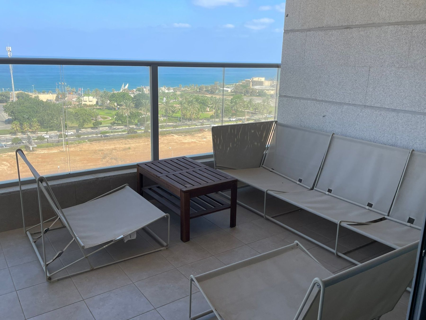 View from the apartment terrace toward the Mediterranean